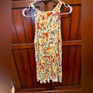 Torrid size 0 super soft floral print tank teal